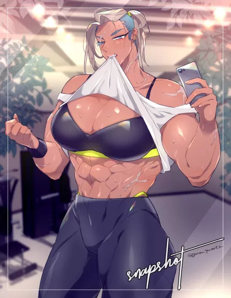 LF Color Source No Text Muscle Girl, Gym