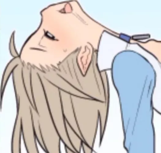 LF color source: white hair, elf girl, blue shirt, ahego