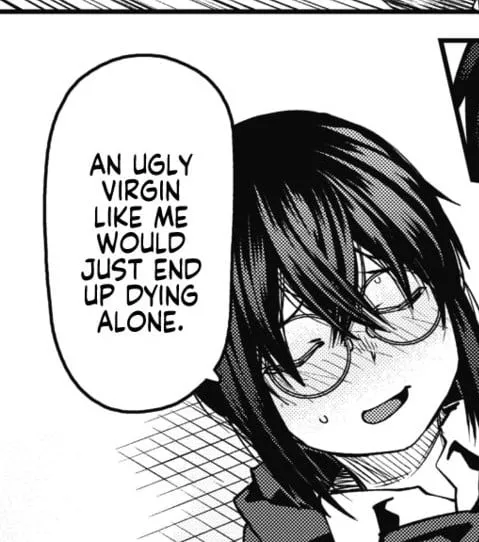 LF Mono Source: 1girl, shorthair, glasses, self-deprecating, badly cropped, An ugly virgin like me would just end up dying alone. LF Mono Source: 1girl, shorthair, glasses, self-deprecating, badly cropped, An ugly virgin like me would just end up dying alone.