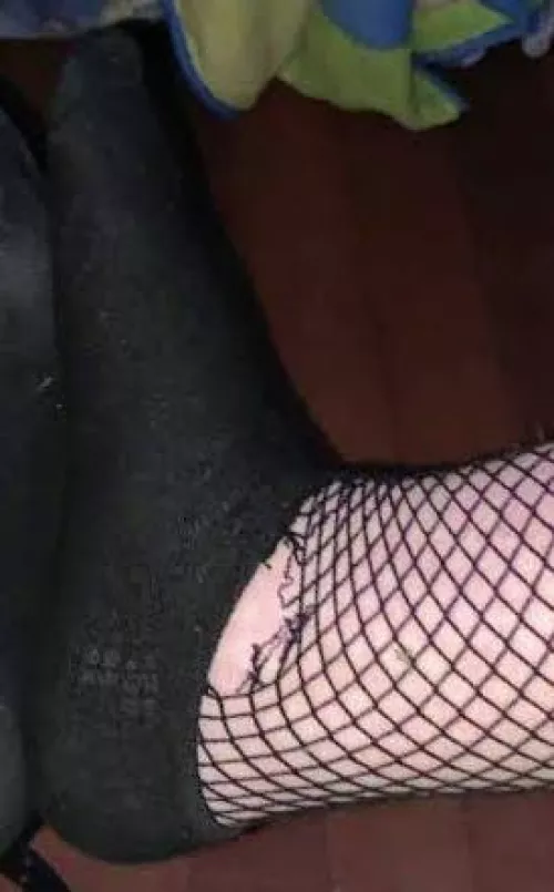 like my fishnets and socks combo 😏