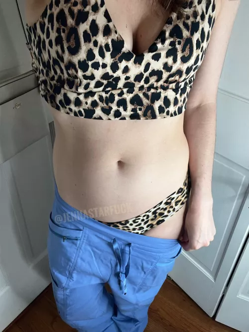 Like what’s under my scrubs?