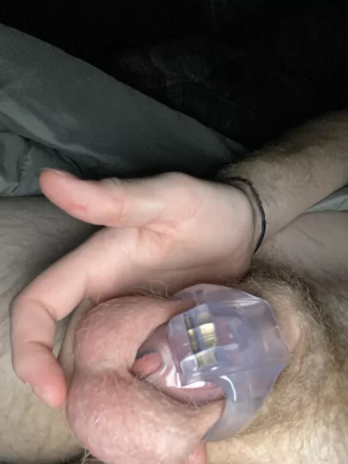 Locked like a good boy 🥰