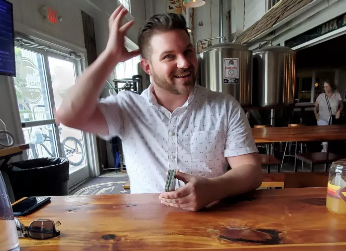 Looks like a hair flip but it was more of swatting a fly.