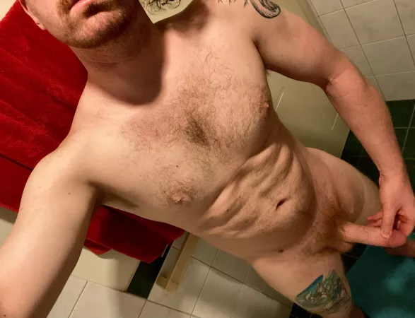 (M) I have a surprise for those who walk in on me showering