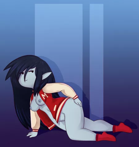 Marceline in letterman jacket