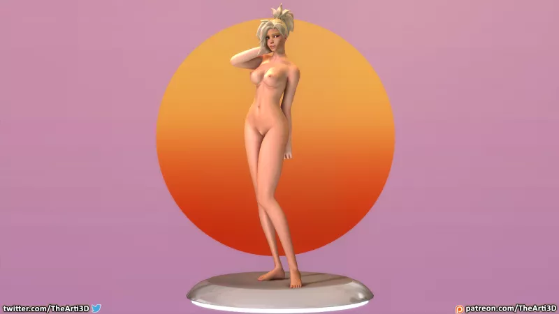 Mercy pin-up (TheArti3D) [Overwatch]