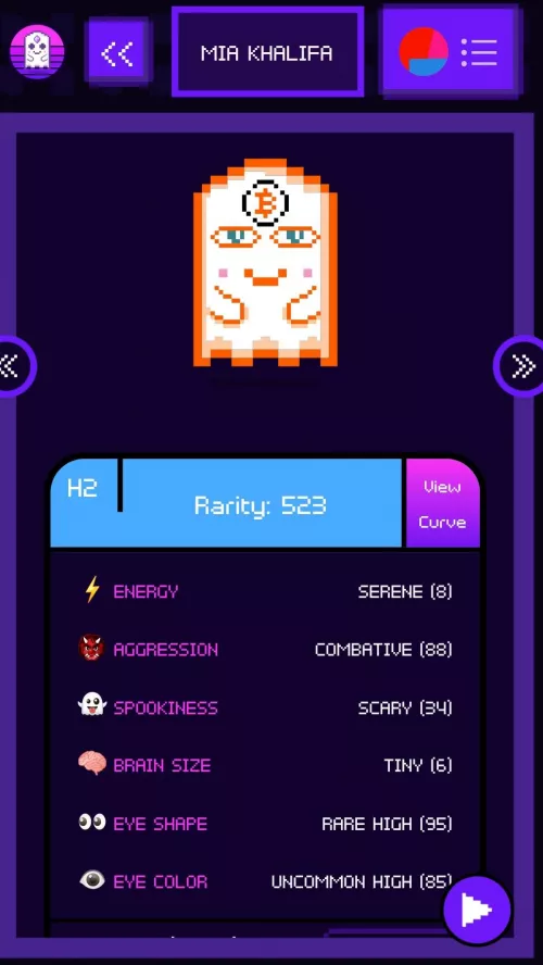 Mia Khalifa has entered the game and just in time for season 2 rarity farming by AaveGotchi