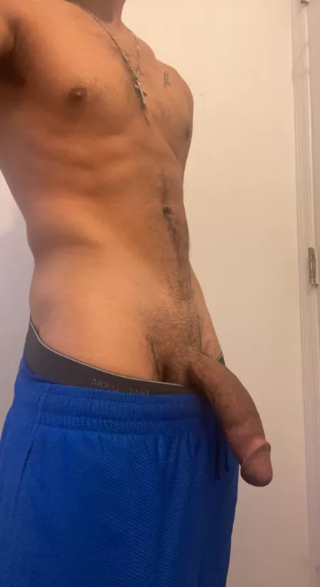 Middle of getting hard.