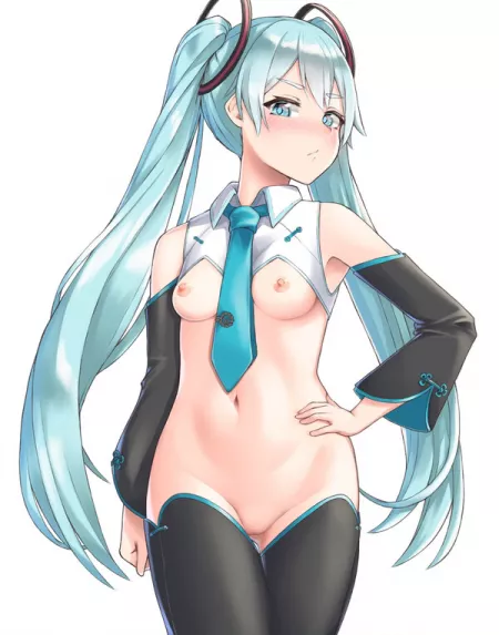Miku In A “Reversed Bunny Suit”