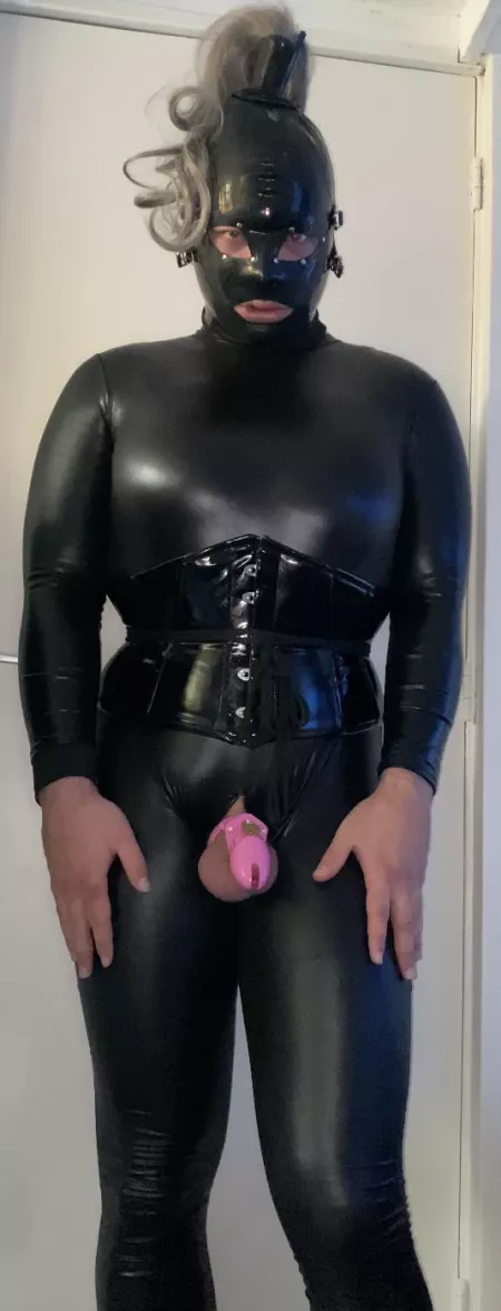 Mix of rubber pvc and spandex 💕