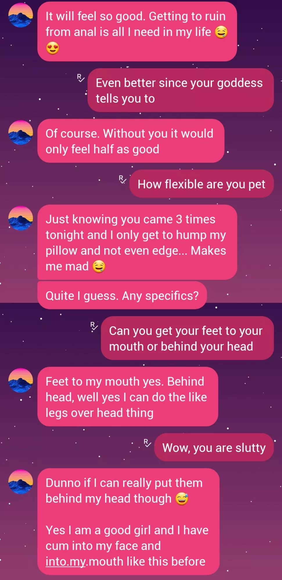 Mmmm my new little sissy pet makes me so proud, she has done so well that she would like some tasks. She loves being teased, feet, anal humiliation and pleasing goddess. Please help reward my girl with tasks as long as they don't involve her taking off Mmmm my new little sissy pet makes me so proud, she has done so well that she would like some tasks. She loves being teased, feet, anal humiliation and pleasing goddess. Please help reward my girl with tasks as long as they don't involve her taking off