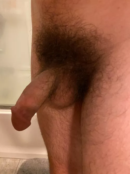 Monday’s suck. Hope my bushy cock can make yours better 😉