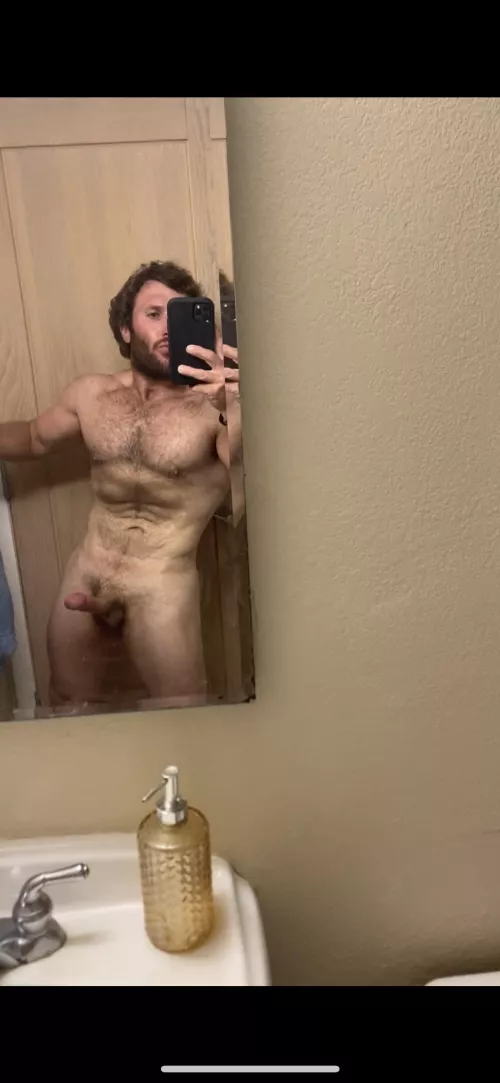 My bathroom is clean and my body is lean.😁 It’s my birthday and I’ve been asked pretty consistently lately to show off more of my body so I figured I’d make today the day. This is my first actual x rated post, but it was finally that time so I h