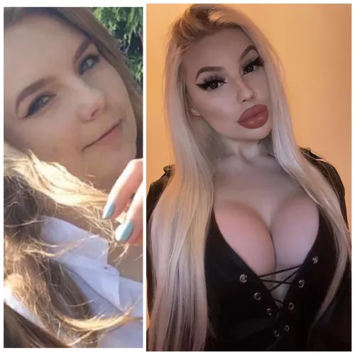 my bimbofication😈🔥 18 vs 21 😱 i’m obsessed😍