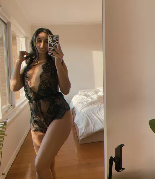 my black lace teddy would look better on your bedroom floor 🙊