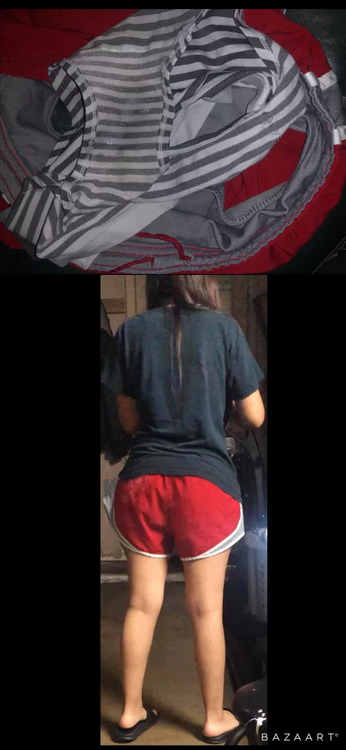 My bros gf just got back from her morning jog💦lmk if your jerking to her to🍆