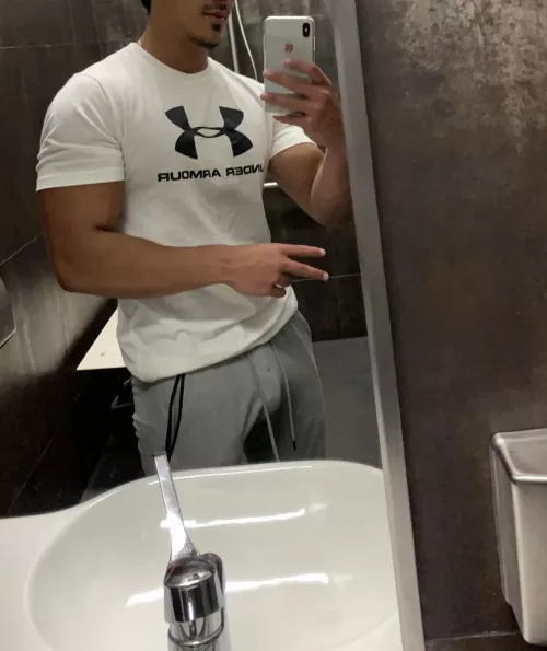 My Buldge on display at the gym (M18)