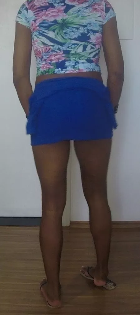 My cute blue skirt🤩