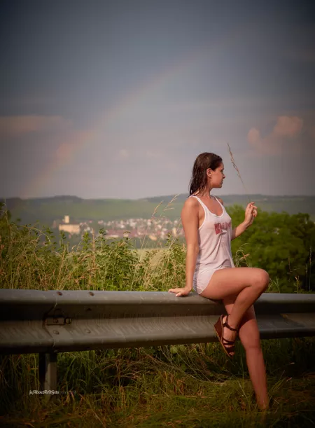 My favorite hobby was to go out in white dress or shirt right before rain is expected.