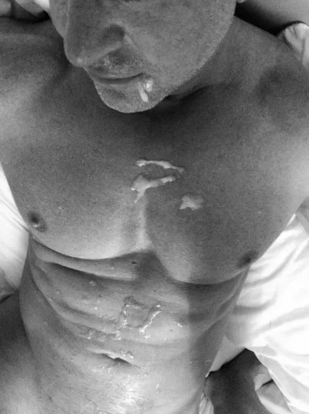 My load on sexy muscle daddy