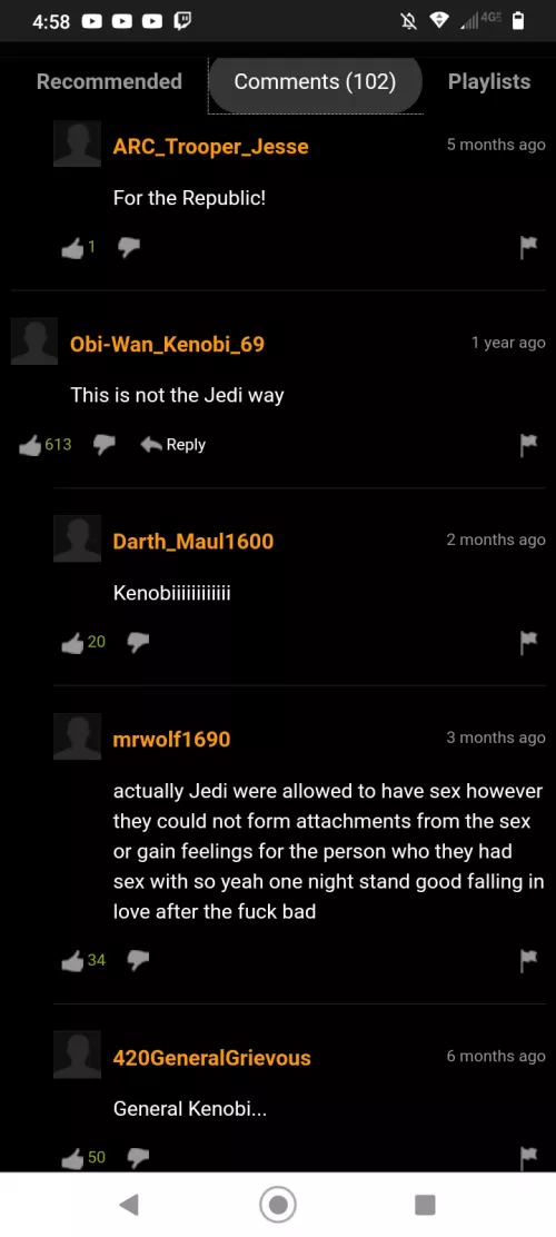 My mans caught up on his lore