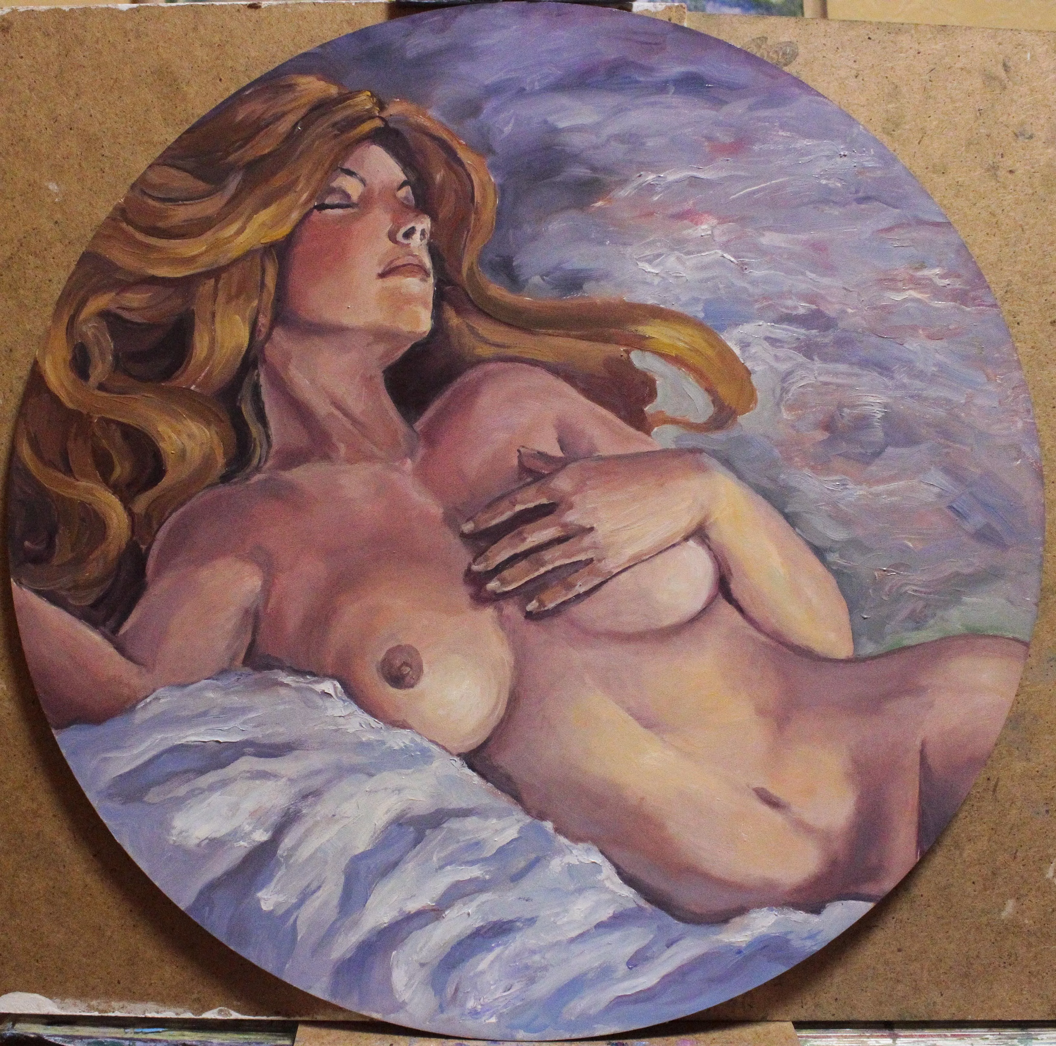 My oil painting Nude, Oil on hardboard. 2021 My oil painting Nude, Oil on hardboard. 2021