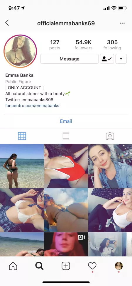 My sister Emma Banks Instagram username = OfficialEmmaBanks69