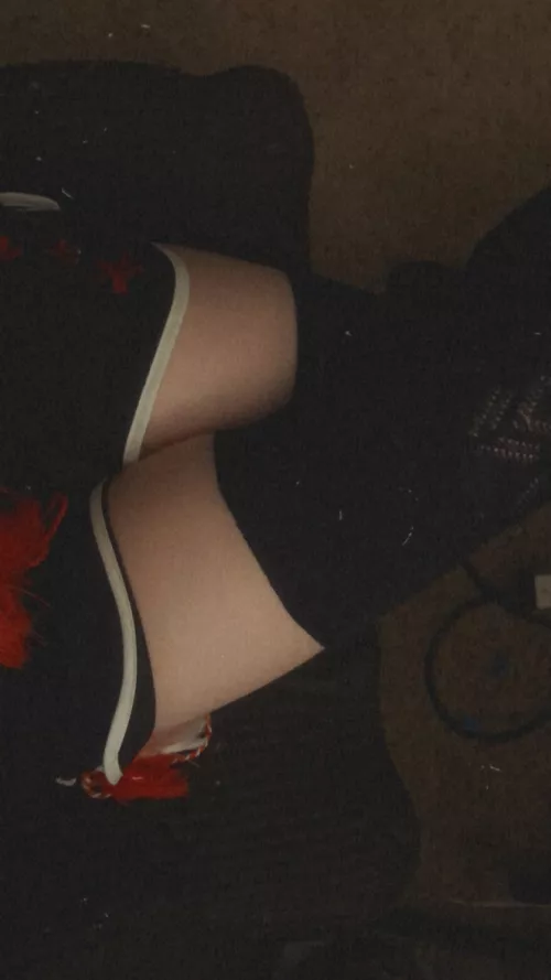 my thighs are a skinnier than i would like but whatever i’ll work with what i have