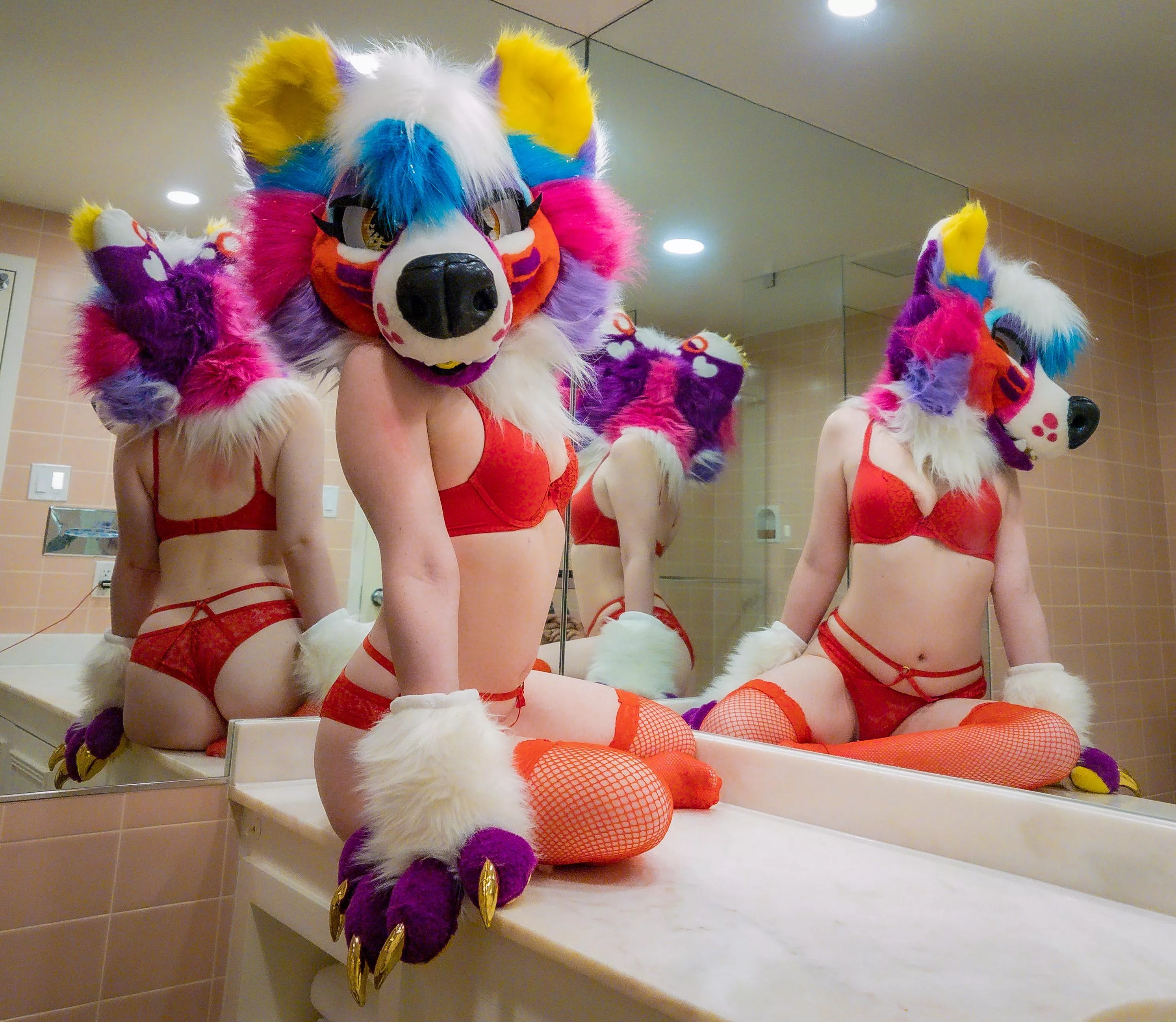 My wife has this really neat power where she can make any mirror a magical one 😉 📸https://twitter.com/ZoeAndEmi?s=09 ♀️https://twitter.com/GlitterTitPup?s=09 My wife has this really neat power where she can make any mirror a magical one 😉 📸https://twitter.com/ZoeAndEmi?s=09 ♀️https://twitter.com/GlitterTitPup?s=09