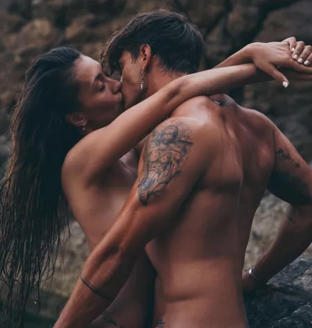 Natalia Garcia Timofeeva and her boyfriend