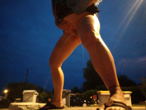 Nightly pee at the parking lot