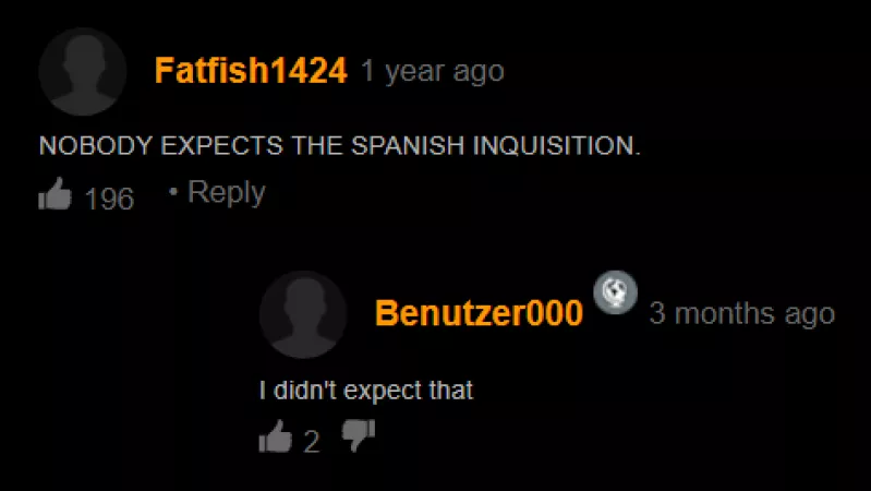 Nobody expects the Spanish Inquisition