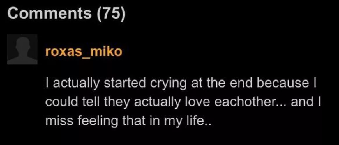 not enough wholesome comments on here