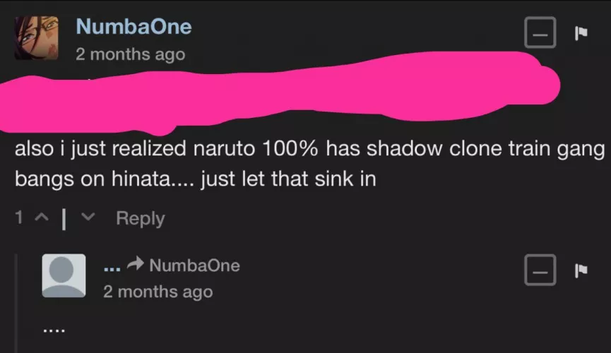 Not pornhub but buruto comment section 🤒