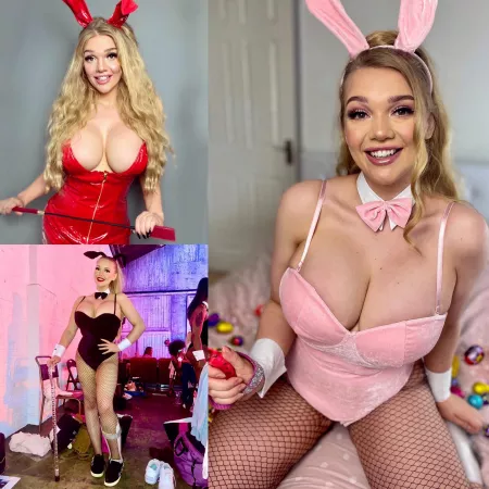 (OC) Happy Easter from luuudaw - which colour bunny is your fave?