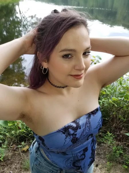 [OC] my [F]25 wife got so warm by the lake today! Hope you enjoy