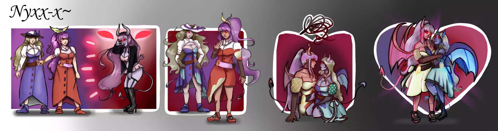 [OC] Toyohime & Yorihime to Succubi! [Touhou Project] (FTF, Double TF, Monster Girl, Body Modification, Mind Change, Hypno, Succubus) by me (Commission)
