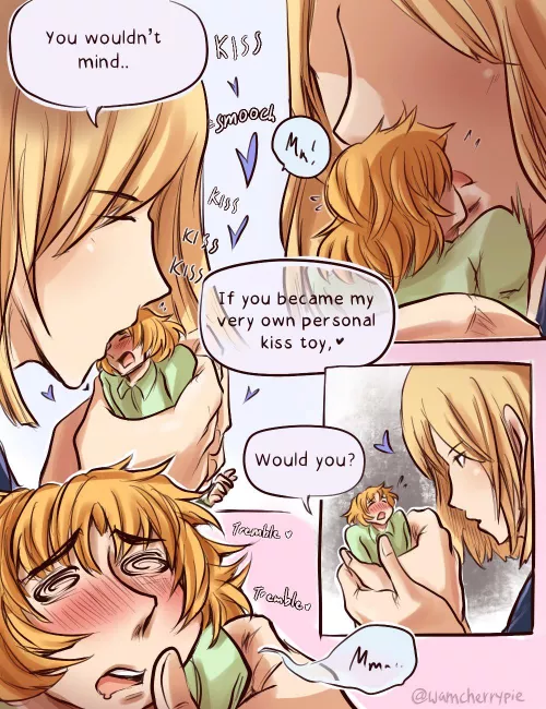 [OC] Would you let a gentle giantess use you as a plaything? ♡