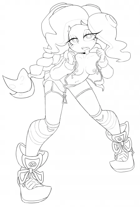 Octoling Lineart