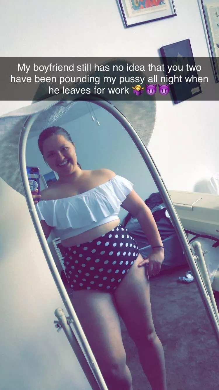 Once my boyfriend comes home from work he always eats my pussy and always thinks Iβm βso wetβ for him. He has no idea that Iβve had several guys over and they all came deep in my pussy while he was gone π Once my boyfriend comes home from work he always eats my pussy and always thinks Iβm βso wetβ for him. He has no idea that Iβve had several guys over and they all came deep in my pussy while he was gone π