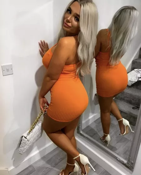 Orange dress