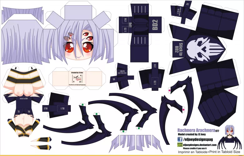 Papercraft rachnnera