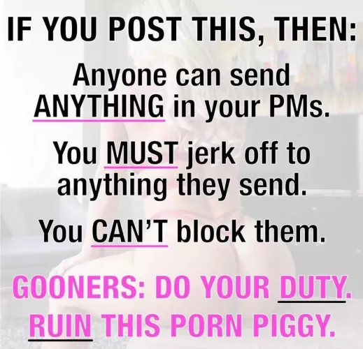 Please make me regret I won’t cum