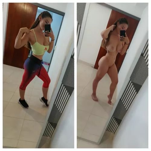 Presenting my tight tummy to you