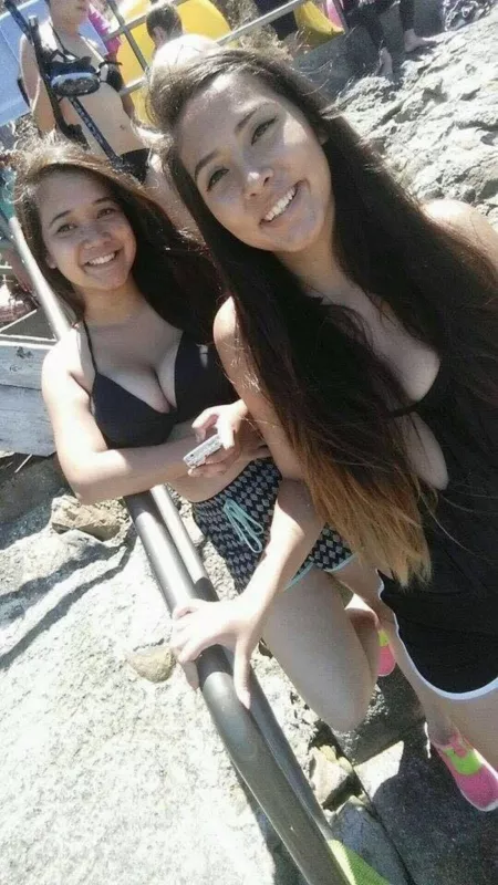 Pretty awesome seeing an old picture of my gf with tits that don’t compare to her younger sister’s flat chest.