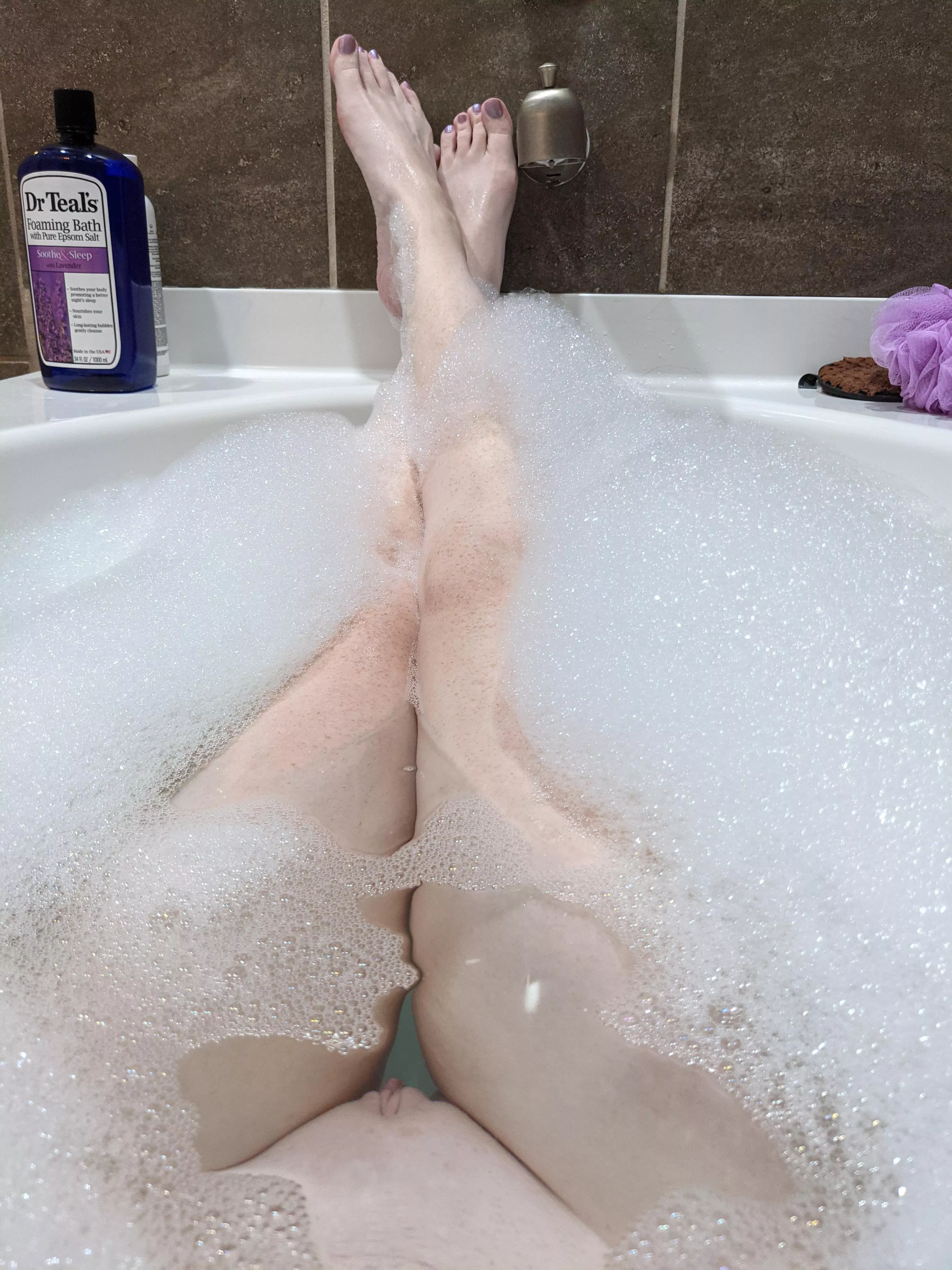Rainy day sick day bath time fun 😉