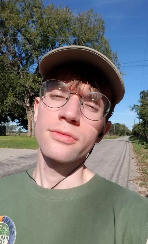 Rare pic of a gamer outside instead of in my cave. It was beautiful outside but too bright lol