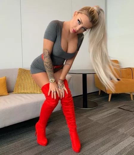 Red boots