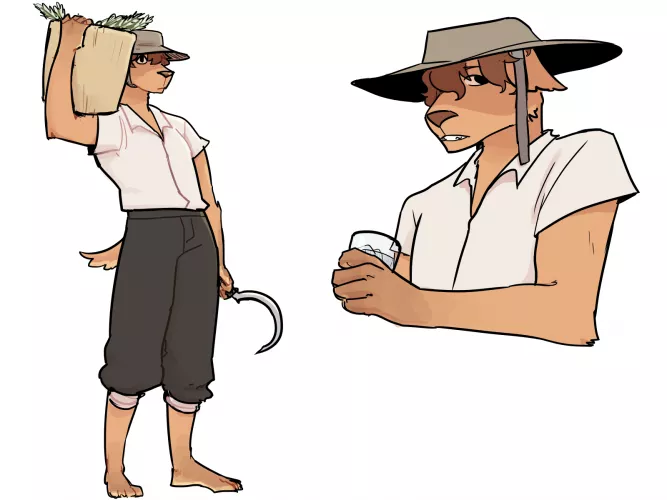 Rice farmer i did recently :>