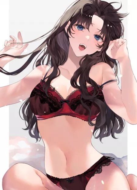 Rin in lingerie